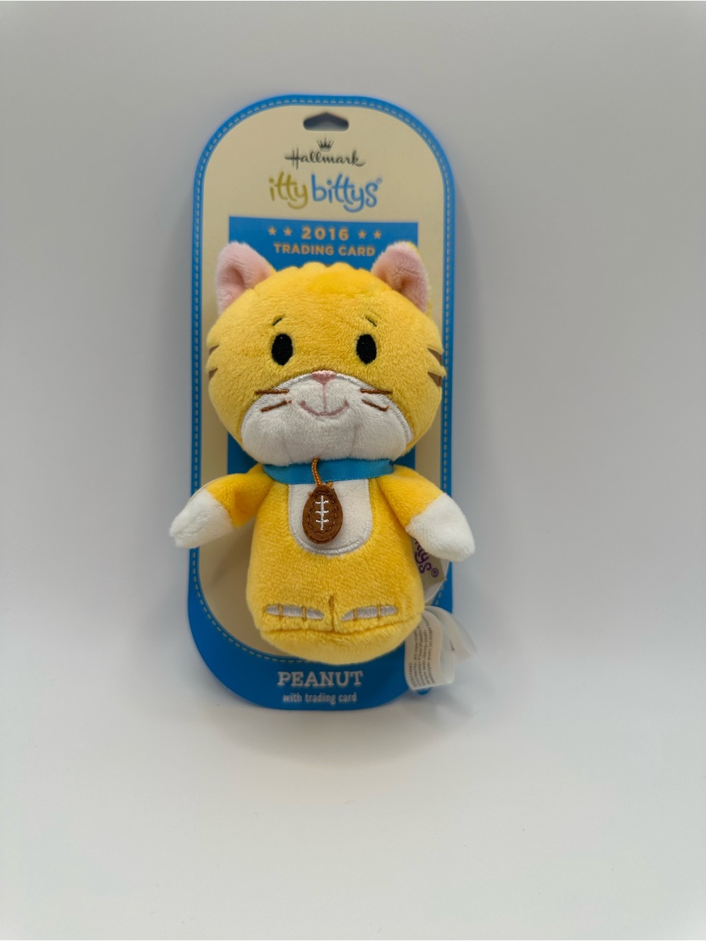 Hallmark blue and white Itty Bittys Packaging Card